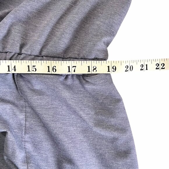 32 Degrees Cool Womens XL Heather Blue V-Neck Drawstring Waist Dress Pockets EUC - Picture 10 of 11